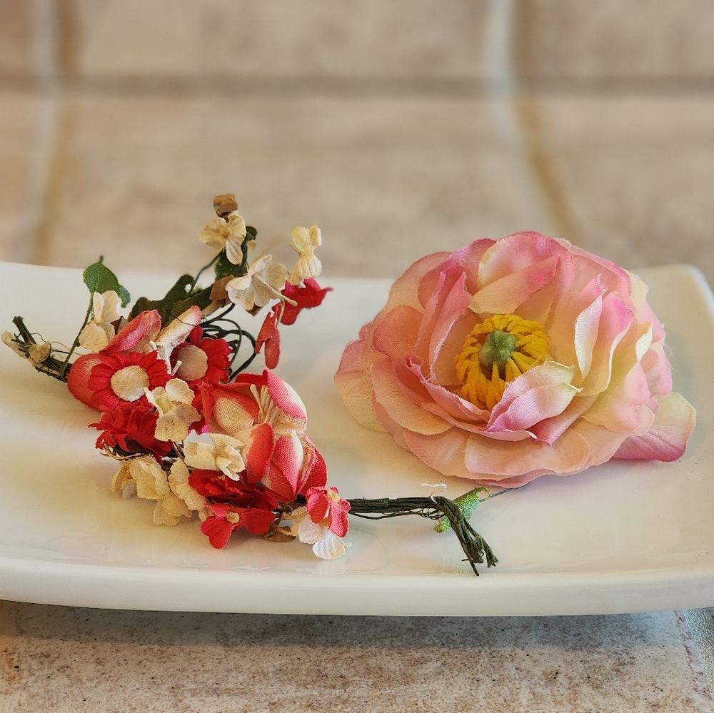 Vintage/Antique flowers for dress restoration